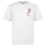 Casablanca Leaning Column Printed T-Shirt White - Boinclo - Outlet Sale Under Retail