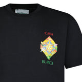 Casablanca Les Éléments Printed Cotton T-Shirt in Black - Boinclo - Outlet Sale Under Retail