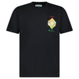 Casablanca Les Éléments Printed Cotton T-Shirt in Black - Boinclo - Outlet Sale Under Retail