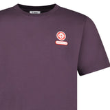 Casablanca Logo Patch Jersey T-Shirt in Aubergine - Boinclo - Outlet Sale Under Retail