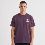 Casablanca Logo Patch Jersey T-Shirt in Aubergine - Boinclo - Outlet Sale Under Retail