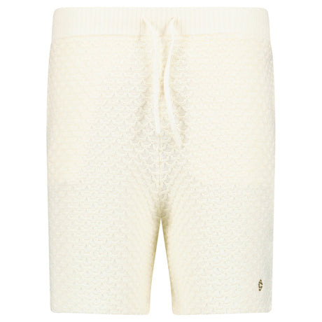 Casablanca Logo Textured Cotton-Blend Shorts in Light Beige - Boinclo - Outlet Sale Under Retail