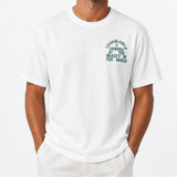 Casablanca "Looking at the Beauty of the World" Printed T-Shirt in White - Boinclo - Outlet Sale Under Retail