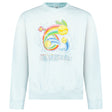 Casablanca Manga Tennis Ball Sweatshirt in Light Blue - Boinclo - Outlet Sale Under Retail