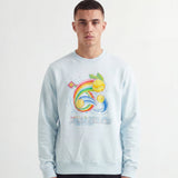Casablanca Manga Tennis Ball Sweatshirt in Light Blue - Boinclo - Outlet Sale Under Retail