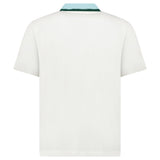 Casablanca Mint Stripe Knit Collar Classic Polo in Ivory - Boinclo - Outlet Sale Under Retail
