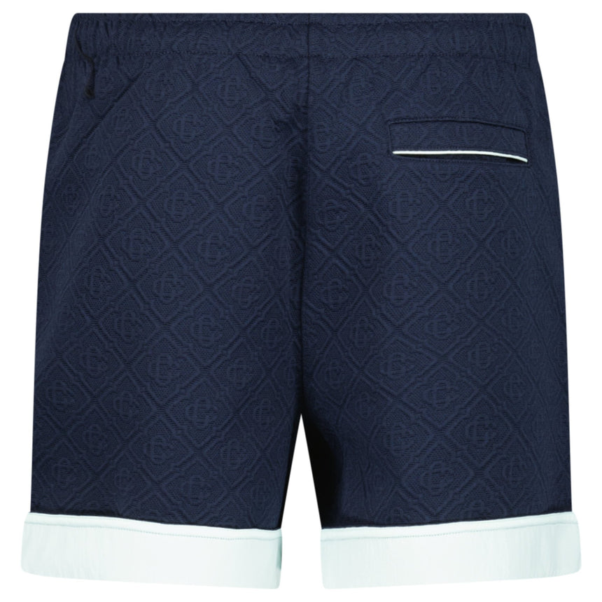 Casablanca Monogram Jacquard Knit Shorts in Navy - Boinclo - Outlet Sale Under Retail