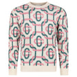 Casablanca Monogram Mohair Jumper in Green and Pink - Boinclo - Outlet Sale Under Retail