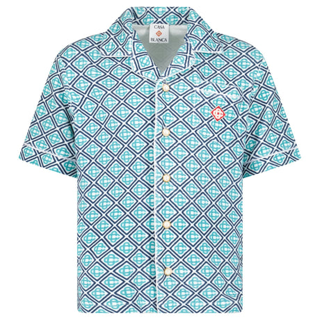 Casablanca Monogram Towelling Set in Turquoise Green - Boinclo - Outlet Sale Under Retail