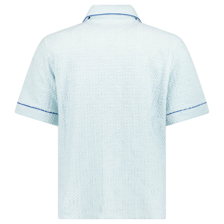 Casablanca Monogram Towelling Shirt in Light Blue - Boinclo - Outlet Sale Under Retail