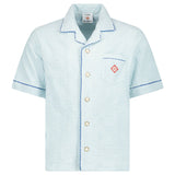 Casablanca Monogram Towelling Shirt in Light Blue - Boinclo - Outlet Sale Under Retail