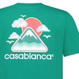 Casablanca Montagne Ondulée Short Sleeve T-Shirt in Green - Boinclo - Outlet Sale Under Retail