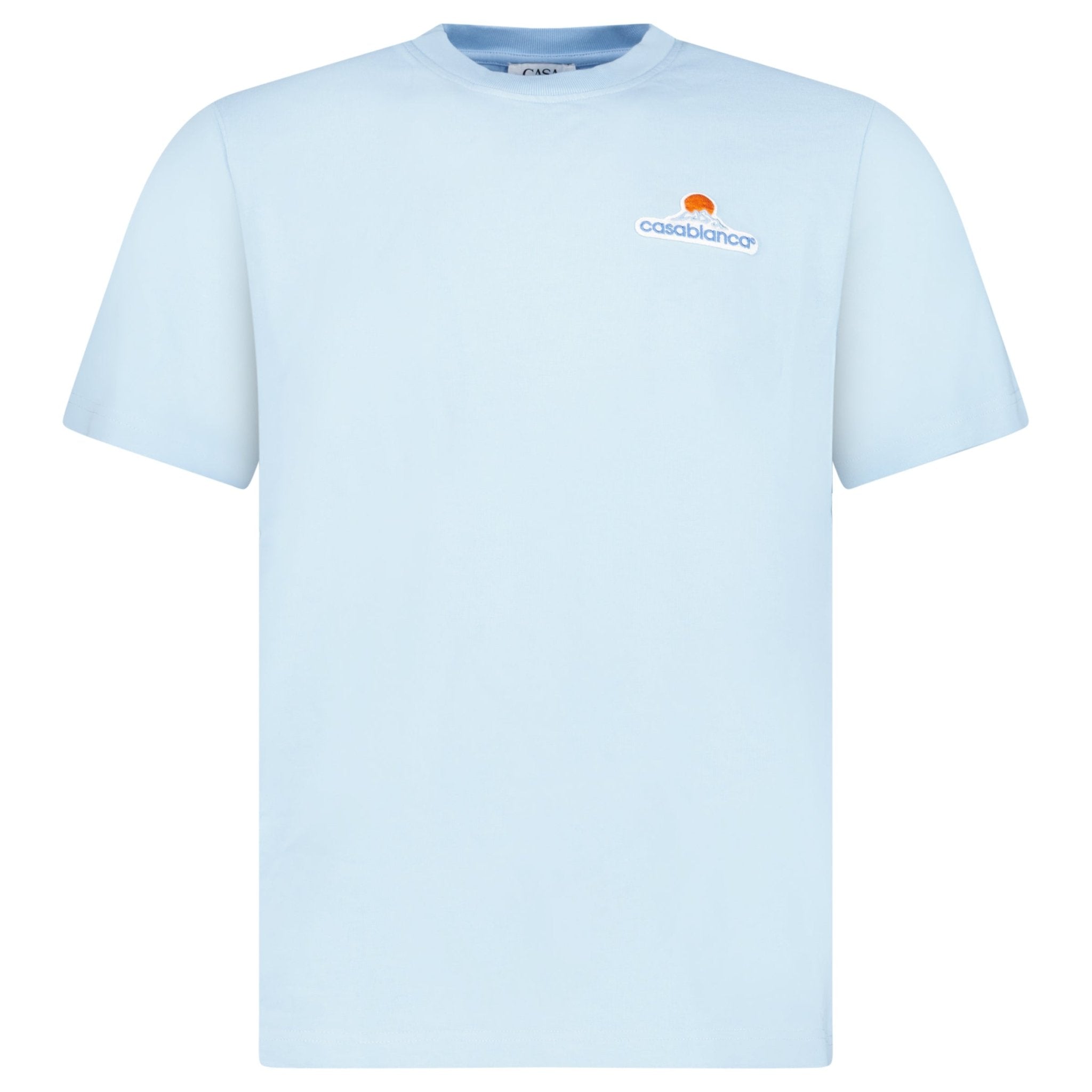 Color variation of Casablanca Montagne Patch T-Shirt in Light Blue