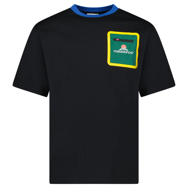 Casablanca Montagne Short Sleeve T-Shirt in Black - Boinclo - Outlet Sale Under Retail