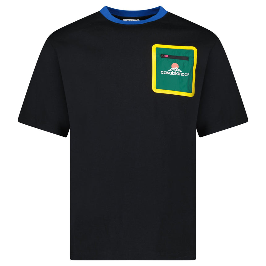 Casablanca Montagne Short Sleeve T-Shirt in Black - Boinclo - Outlet Sale Under Retail