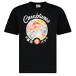 Casablanca Mushroom Emblem Short Sleeve T‑Shirt in Black - Boinclo - Outlet Sale Under Retail