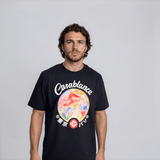 Casablanca Mushroom Emblem Short Sleeve T‑Shirt in Black - Boinclo - Outlet Sale Under Retail