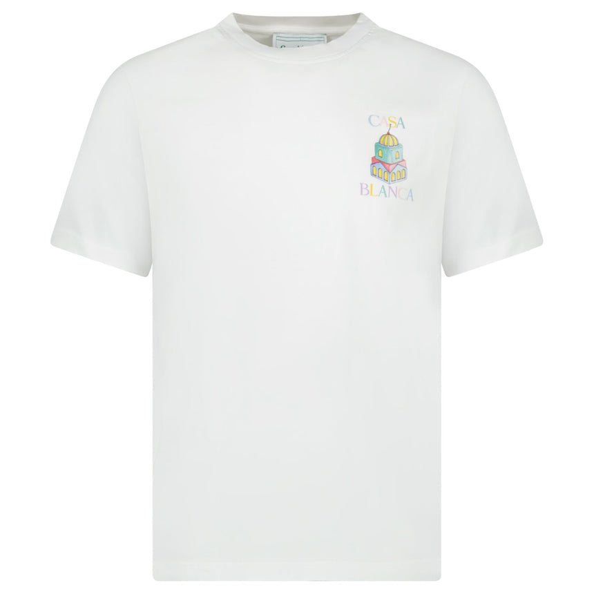 Casablanca ‘Objets En Vrac’ Organic Cotton T-Shirt in White - Boinclo - Outlet Sale Under Retail