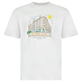 Casablanca Paris Store Printed T-Shirt in White - Boinclo - Outlet Sale Under Retail