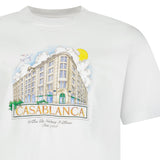 Casablanca Paris Store Printed T-Shirt in White - Boinclo - Outlet Sale Under Retail