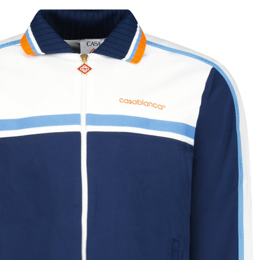 Casablanca Pique Track Jacket in Navy - Boinclo - Outlet Sale Under Retail