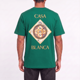 Casablanca 'Plafond Orné de Musique' Graphic-Print T-Shirt in Green - Boinclo - Outlet Sale Under Retail