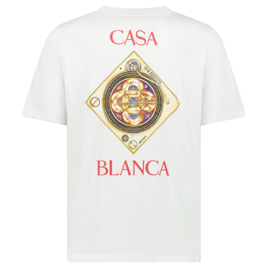 Casablanca 'Plafond Orné de Musique' Graphic-Print T-Shirt in White - Boinclo - Outlet Sale Under Retail