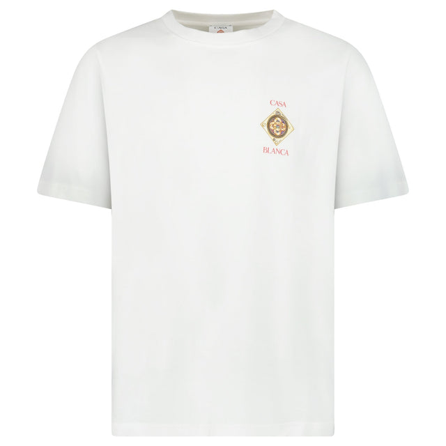 Casablanca 'Plafond Orné de Musique' Graphic-Print T-Shirt in White - Boinclo - Outlet Sale Under Retail