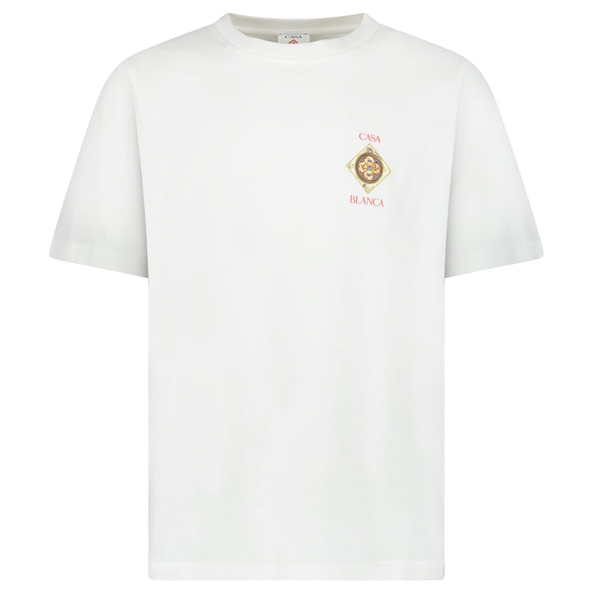 Casablanca 'Plafond Orné de Musique' Graphic-Print T-Shirt in White - Boinclo - Outlet Sale Under Retail