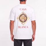 Casablanca 'Plafond Orné de Musique' Graphic-Print T-Shirt in White - Boinclo - Outlet Sale Under Retail