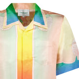 Casablanca Printed 'Lucid Dreams' Short-Sleeve Silk Shirt in Multicolour - Boinclo - Outlet Sale Under Retail
