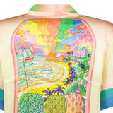 Casablanca Printed 'Lucid Dreams' Short-Sleeve Silk Shirt in Multicolour - Boinclo - Outlet Sale Under Retail