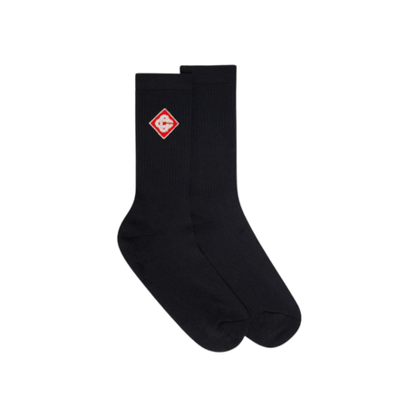 Casablanca Ribbed Monogram Logo Socks in Black - Boinclo - Outlet Sale Under Retail