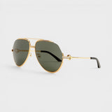 Casablanca Stainless Steel Aviator Sunglasses gold - Boinclo - Outlet Sale Under Retail