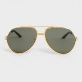 Casablanca Stainless Steel Aviator Sunglasses gold - Boinclo - Outlet Sale Under Retail