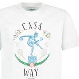 Casablanca Statue en Marbre Printed T-Shirt in White - Boinclo - Outlet Sale Under Retail