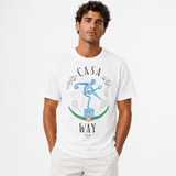 Casablanca Statue en Marbre Printed T-Shirt in White - Boinclo - Outlet Sale Under Retail