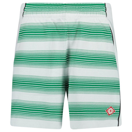 Casablanca Striped Jacquard Track Shorts in White/Green - Boinclo - Outlet Sale Under Retail