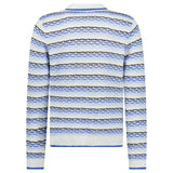 Casablanca Striped Logo-Appliqué Polo Shirt in Blue - Boinclo - Outlet Sale Under Retail