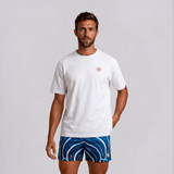 Casablanca T & Swim Short Summer Set in Navy/White - Boinclo - Outlet Sale Under Retail