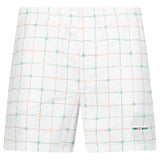 Casablanca "Tennis Check" Technical Swim Shorts in White - Boinclo - Outlet Sale Under Retail
