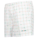 Casablanca "Tennis Check" Technical Swim Shorts in White - Boinclo - Outlet Sale Under Retail