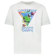 Casablanca Tennis Club 'Beyond Destiny' Graphic T-Shirt in Bright White - Boinclo - Outlet Sale Under Retail