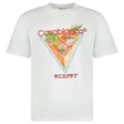 Casablanca Tennis Club Icon Short Sleeve T‑Shirt in White - Boinclo - Outlet Sale Under Retail