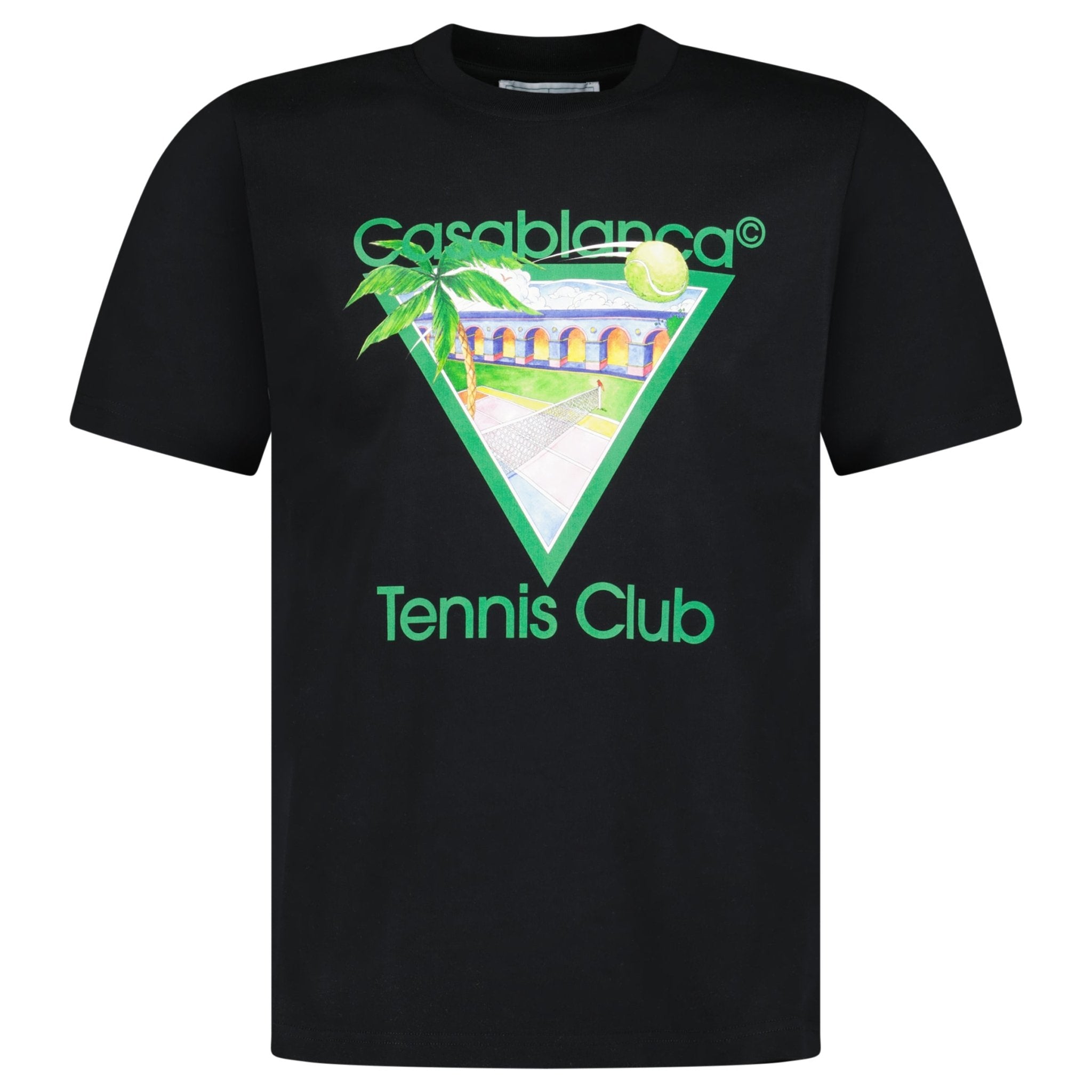 Color variation of Casablanca Tennis Club T-Shirt in Black