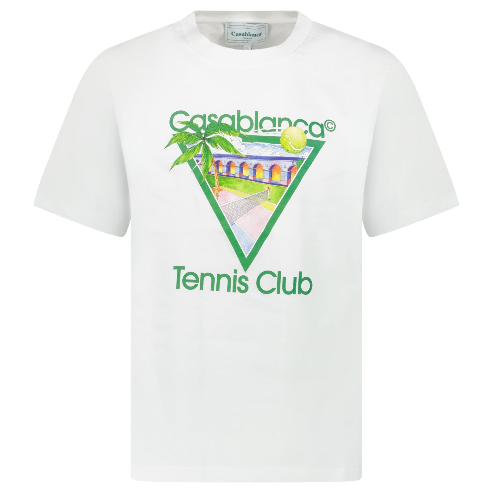 Color variation of Casablanca Tennis Club T-Shirt in White