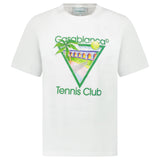 Casablanca Tennis Club T-Shirt in White - Boinclo - Outlet Sale Under Retail