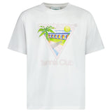 Casablanca Tennis Club T-Shirt in White - Boinclo - Outlet Sale Under Retail