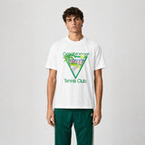 Casablanca Tennis Club T-Shirt in White - Boinclo - Outlet Sale Under Retail