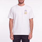 Casablanca Tennis Landscape Short Sleeve T-Shirt in White - Boinclo - Outlet Sale Under Retail
